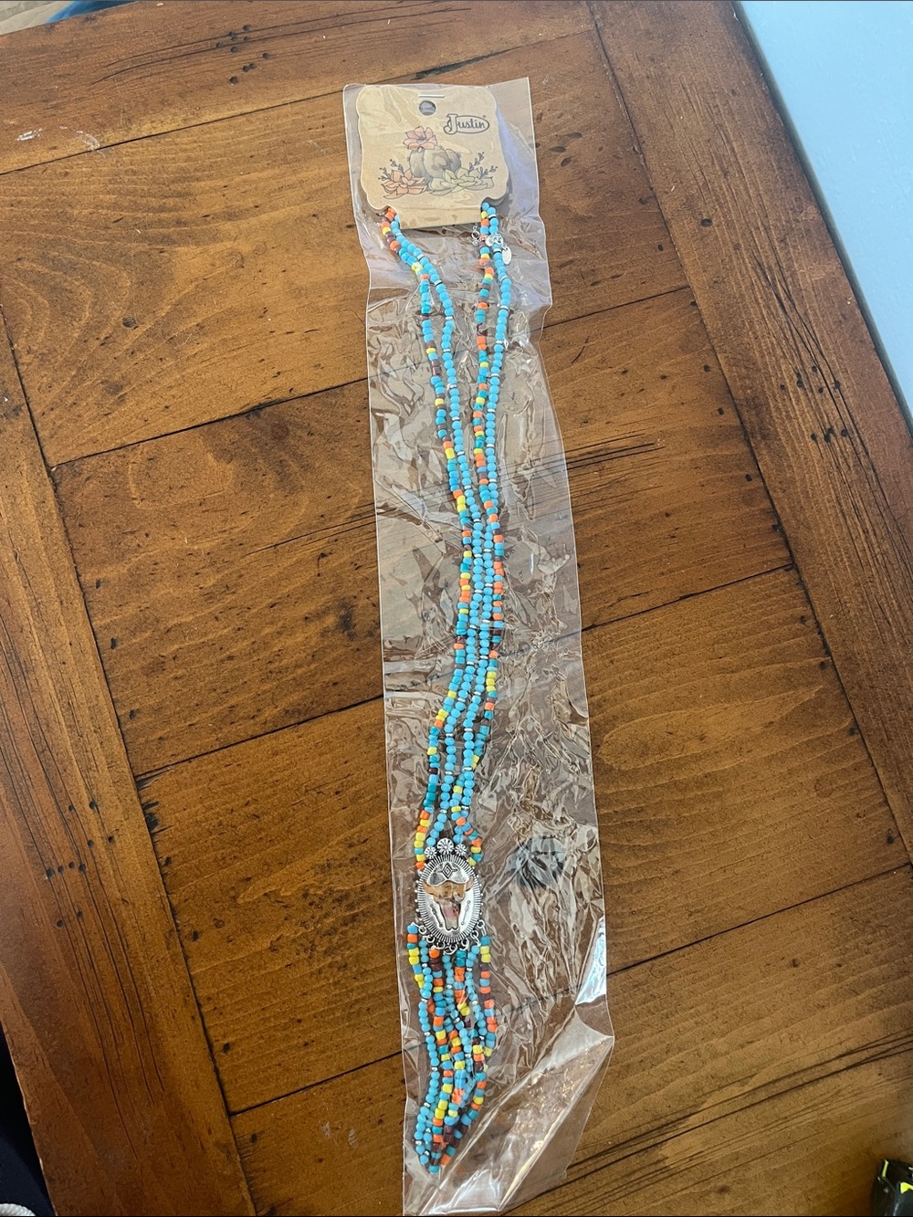 Beaded Multi-Strand Turquoise & Coral Necklace